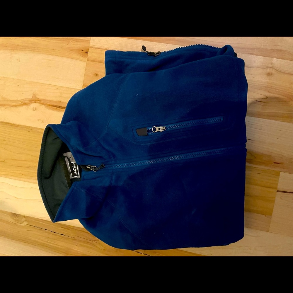 REI Full Zip Blue Jacket